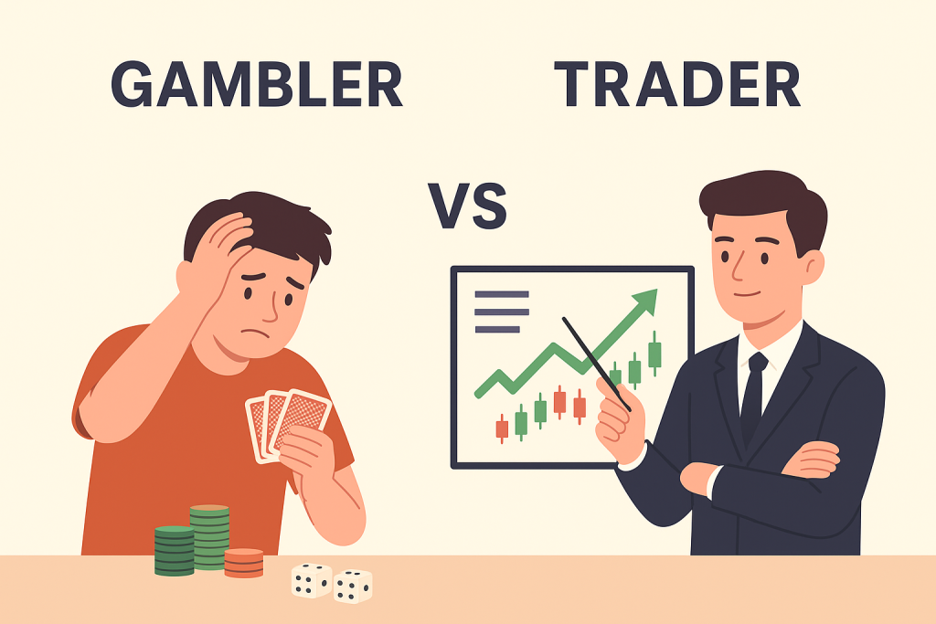 交易赌博对比示意图